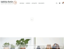 Tablet Screenshot of laetitiafortin.com